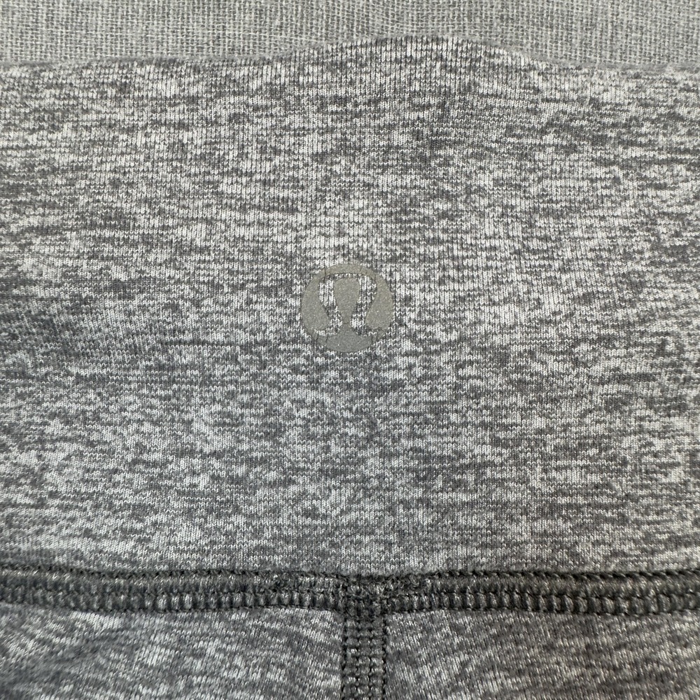 Lululemon Pants Womens 6 Heather Gray High Rise Leggings Yoga Stretch Activewear - Picture 3 of 8